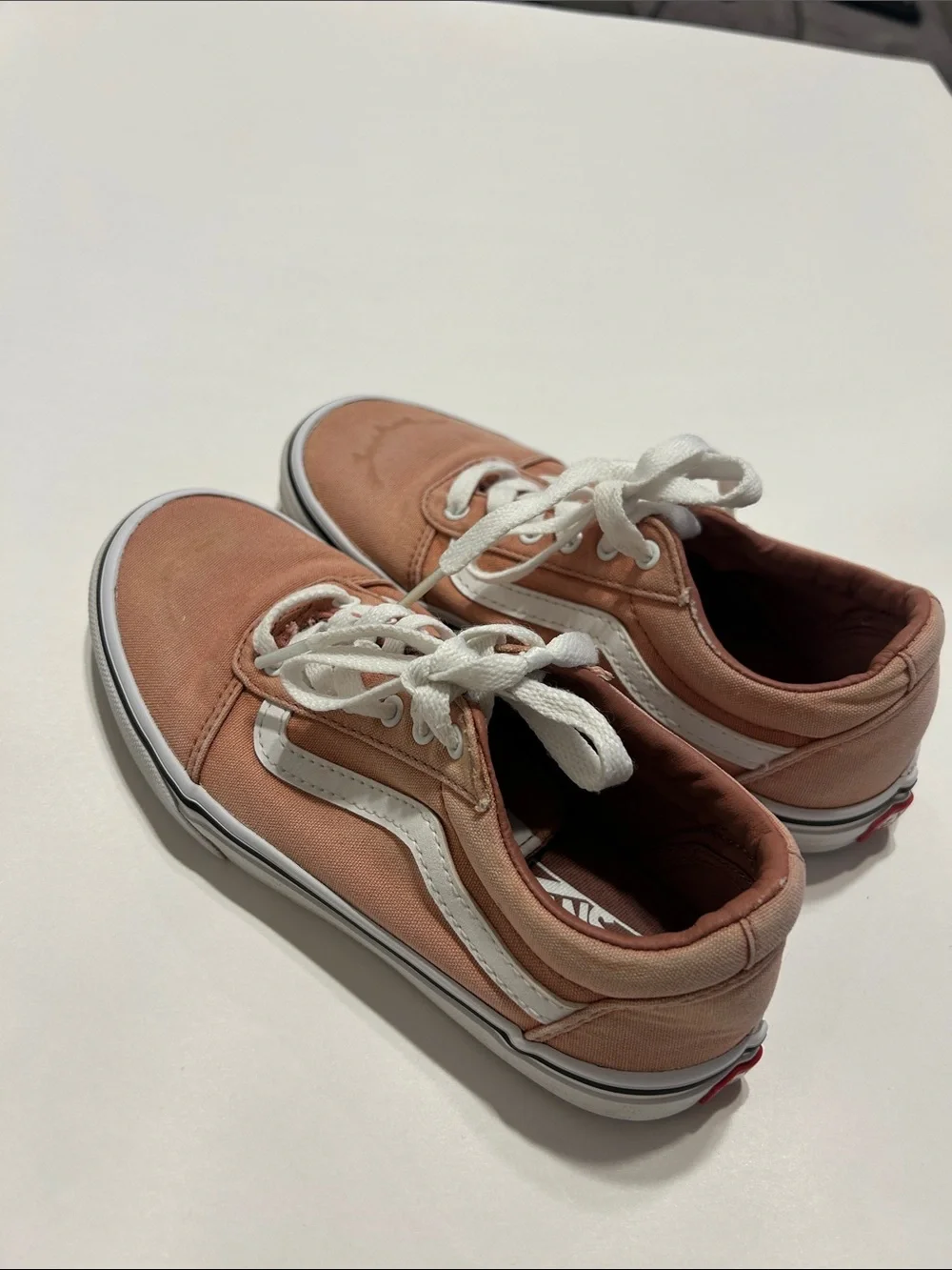 Vans youth Missy sneakers mauve pink size 2 canvas skater shoes